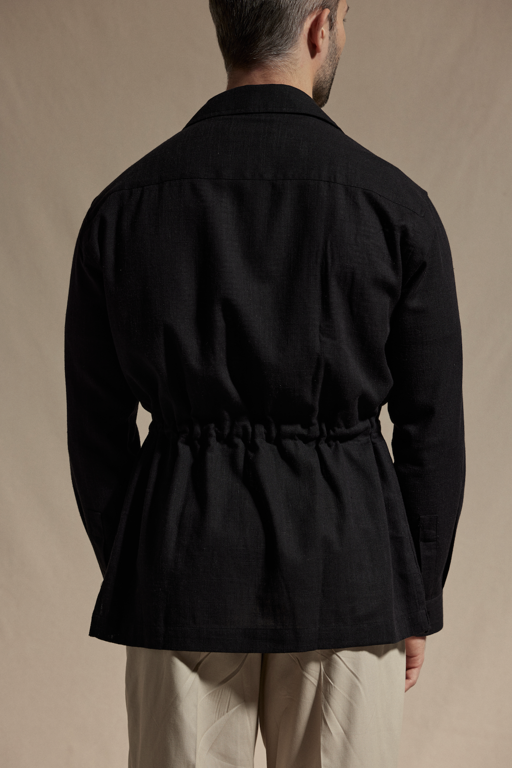 HAUS Linen Jungle Jacket - Black