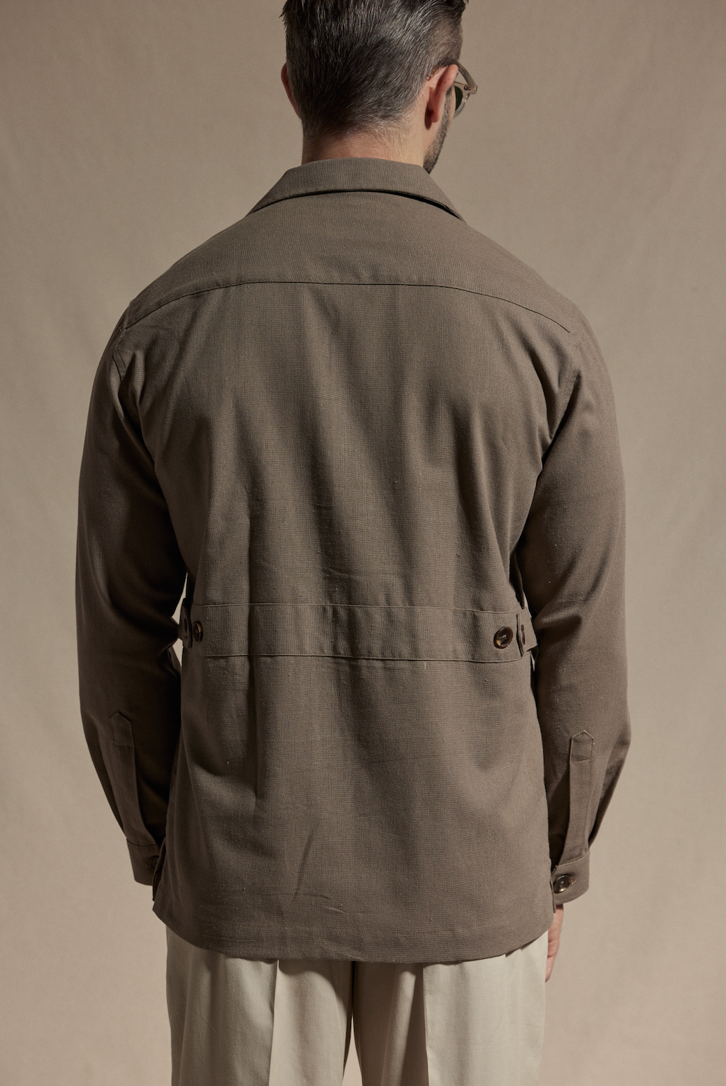 HAUS Linen Cotton Chore Jacket - Taupe